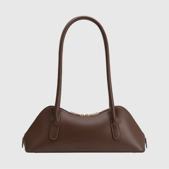 Melie Bianco Handbags - Melie Bianco Chocolate Brown Vegan Shoulder Bag NWT
